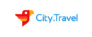 City travel logo de marque des critiques et expériences des voyages
