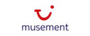 Musement logo de marque des critiques et expériences des voyages