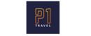 P1 Travel logo de marque des critiques et expériences des voyages