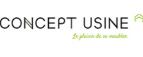 Concept Usine logo de marque des critiques du Shopping en ligne et produits des Objets casaniers & meubles