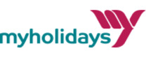 Myholidays logo de marque des critiques et expériences des voyages