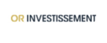 Or Investissement logo de marque descritiques des produits et services financiers
