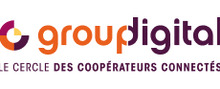 Digital Group logo de marque des critiques du Shopping en ligne et produits des Multimédia