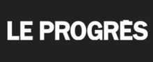 Le Progres logo de marque des critiques des Impression